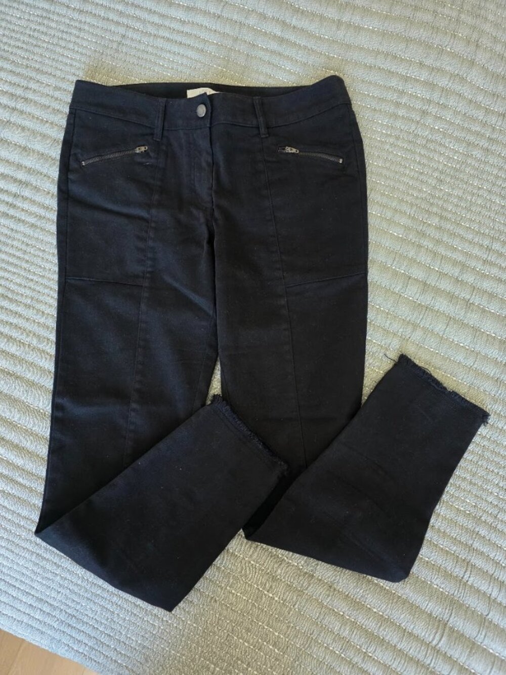 Loft Skinny Raw Hem Denim